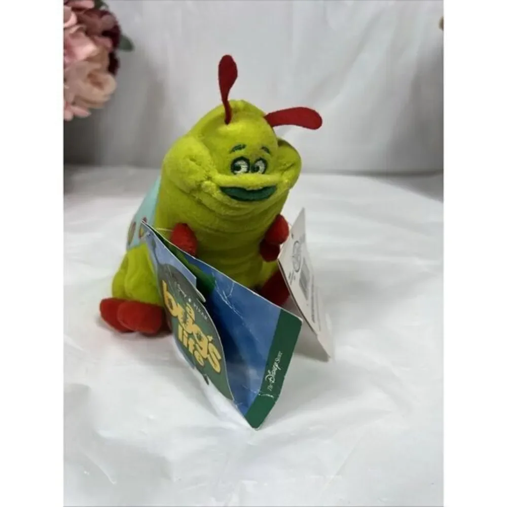 The Disney‎ Store A Bug's Life Heimlich Mini Bean Bag Beanie Plush New